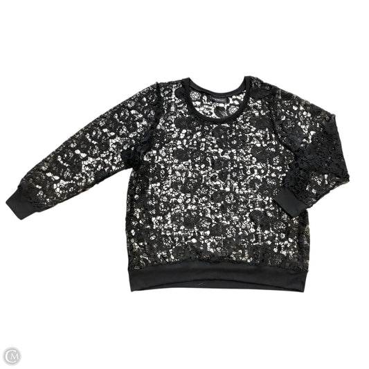 Top Long Sleeve By Lane Bryant In Black, Size: 2x