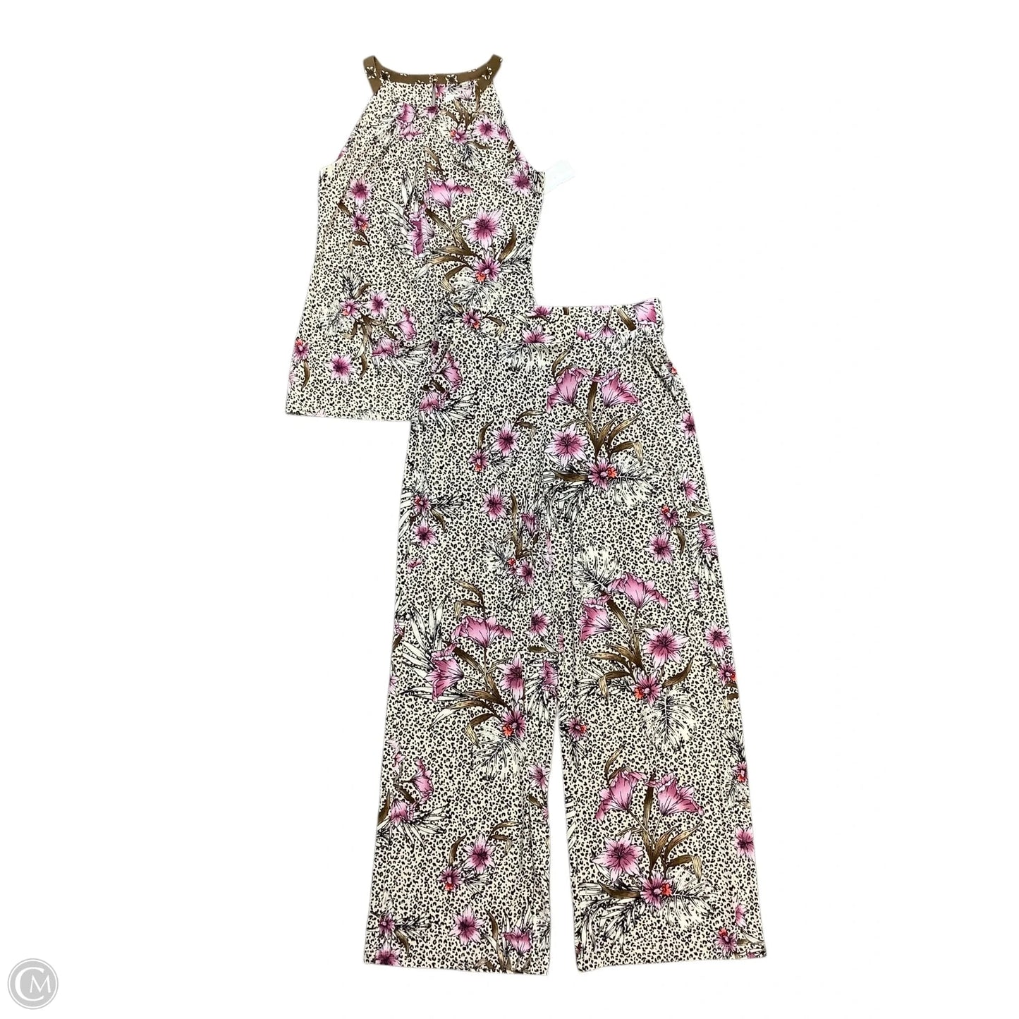 Pants Set 2pc By White House Black Market In Animal Print, Size: Xs