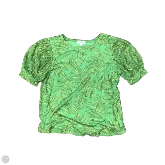 Top Short Sleeve By Kim & Cami In Green, Size: Xl