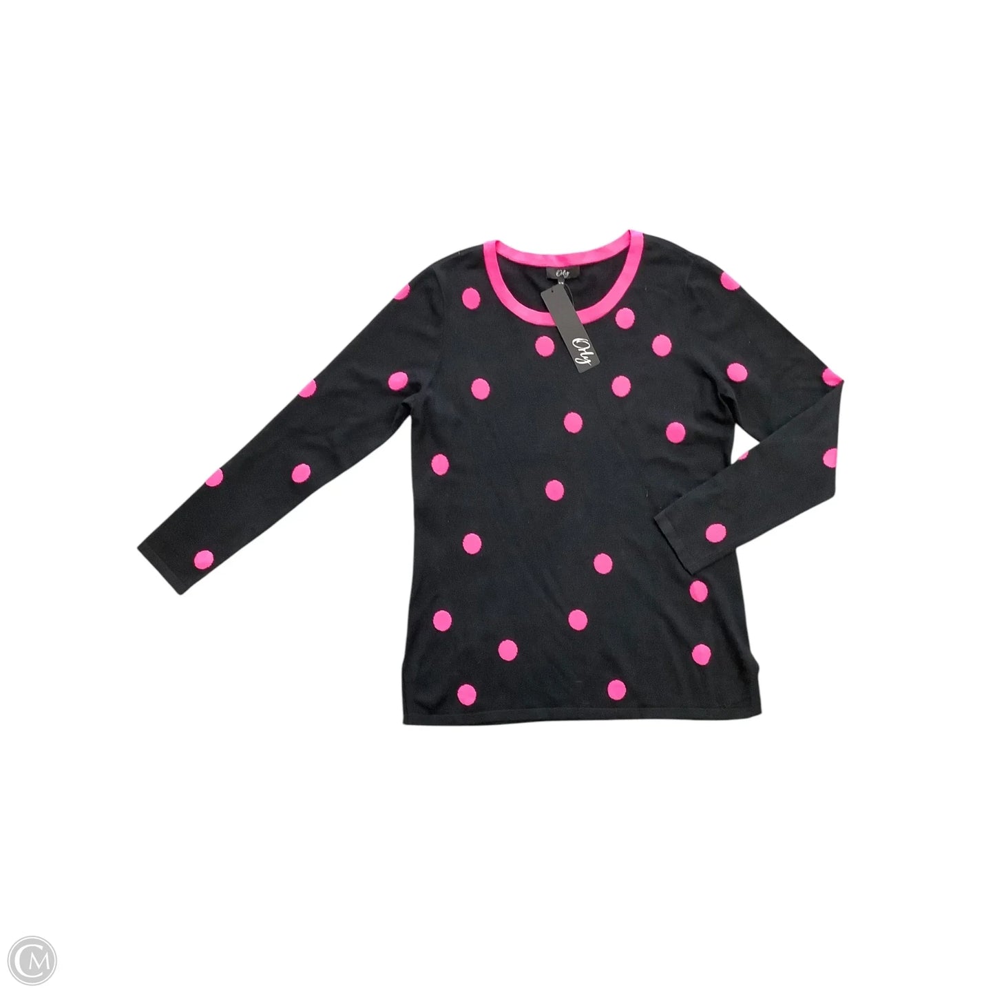 Sweater By Cmb In Black & Pink, Size: M
