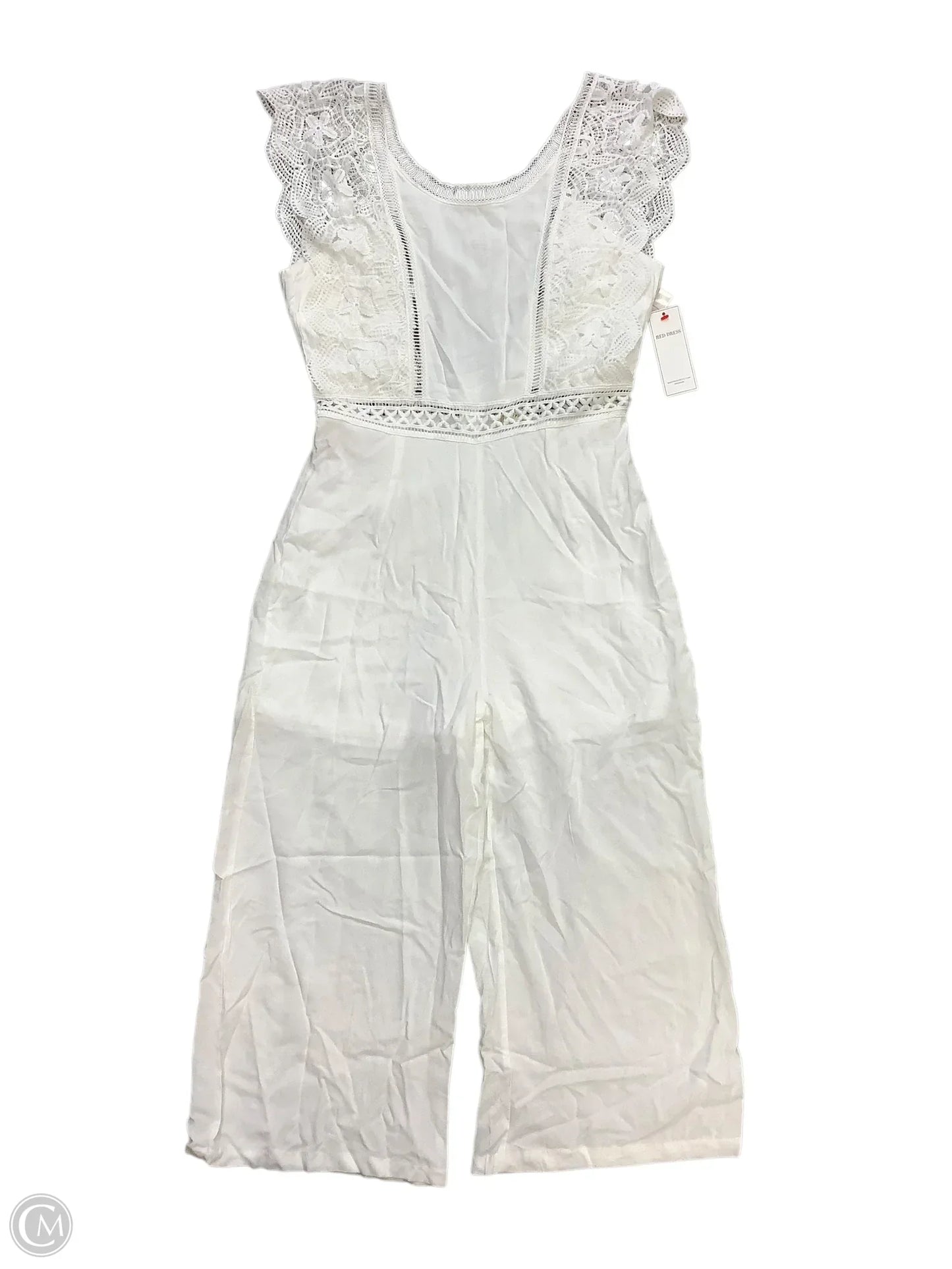 Jumpsuit By Main Strip In White, Size: M
