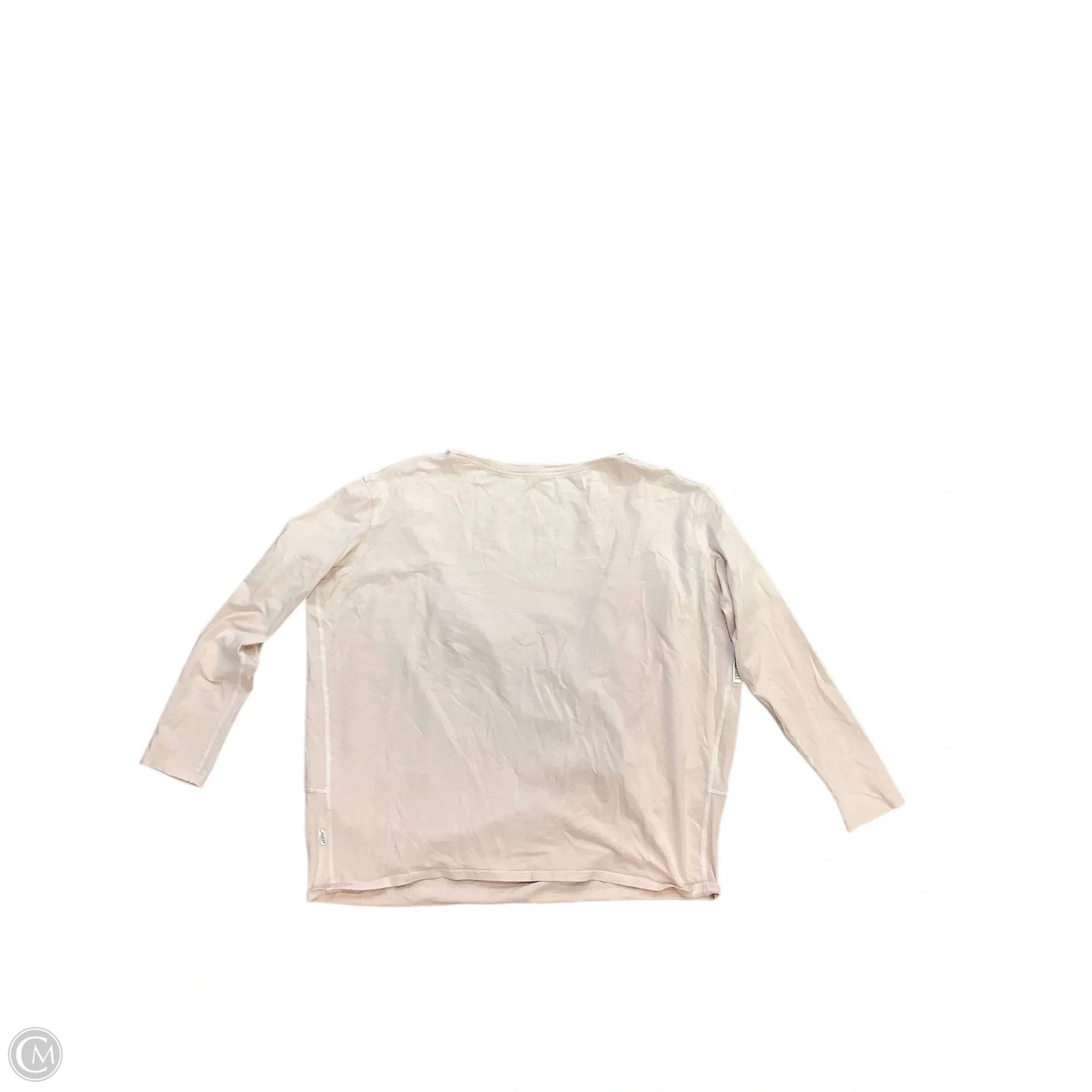 Athletic Top Long Sleeve Collar By Lululemon In Pink, Size: Osfm