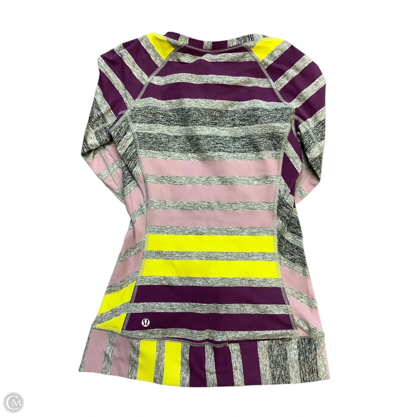 Athletic Top Long Sleeve Crewneck By Lululemon In Grey, Size: 4