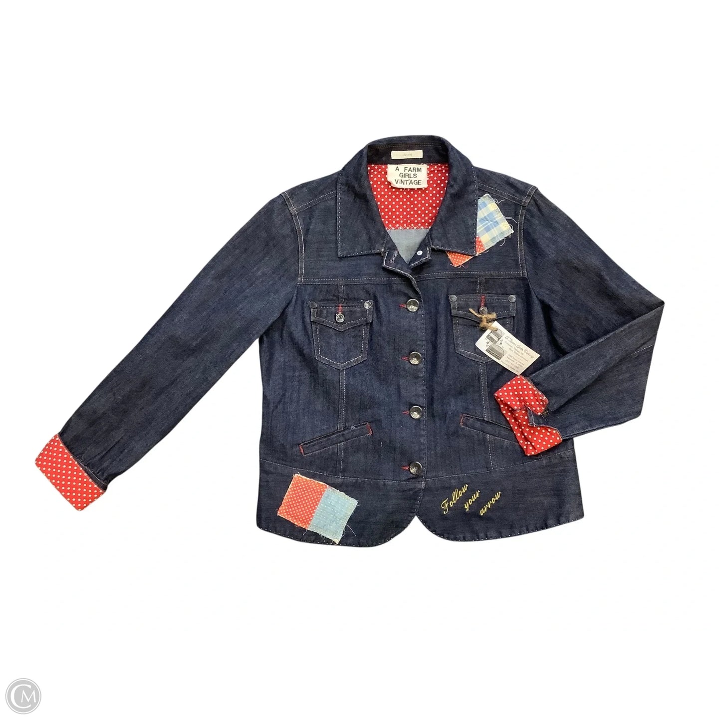 Jacket Denim By Cmc In Blue Denim, Size: L