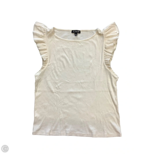 Top Sleeveless By J. Crew In Cream, Size: Xl