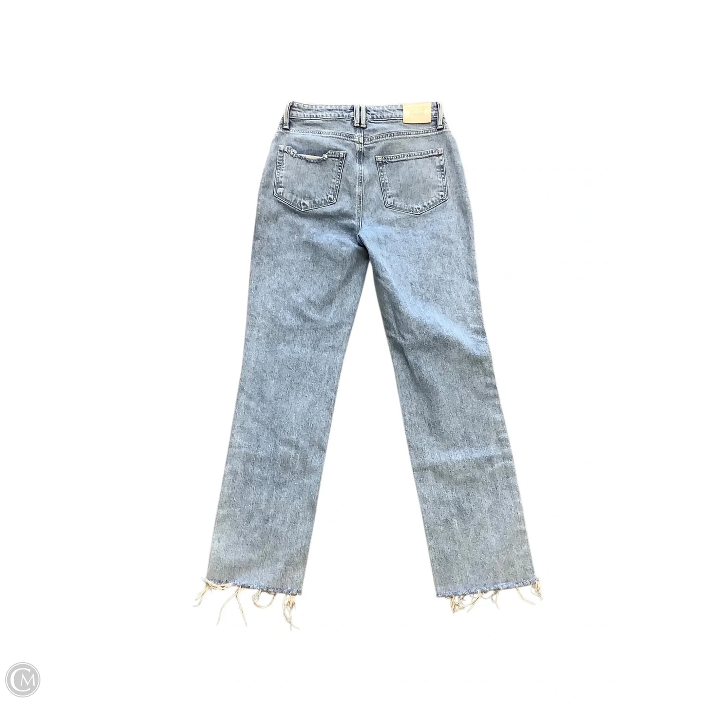 Jeans Straight By Paige In Blue Denim, Size: 4