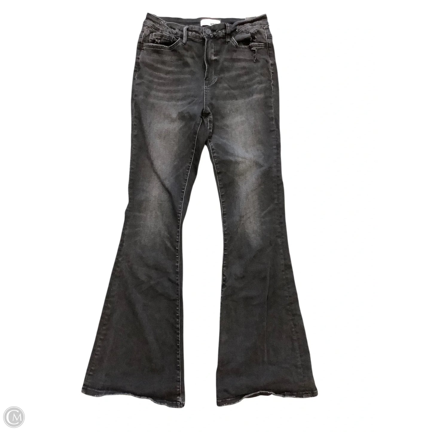 Jeans Flared By Vervet In Black Denim, Size: 8(29)