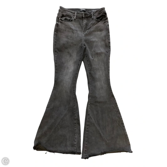 Jeans Flared By Judy Blue In Black Denim, Size: 8(9/29)