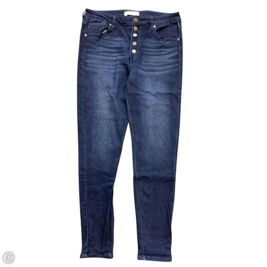 Jeans Straight By Kancan In Blue Denim, Size: 12(13/30)