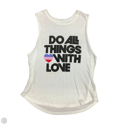 Tank Top By Spiritual Gangster In White, Size: M