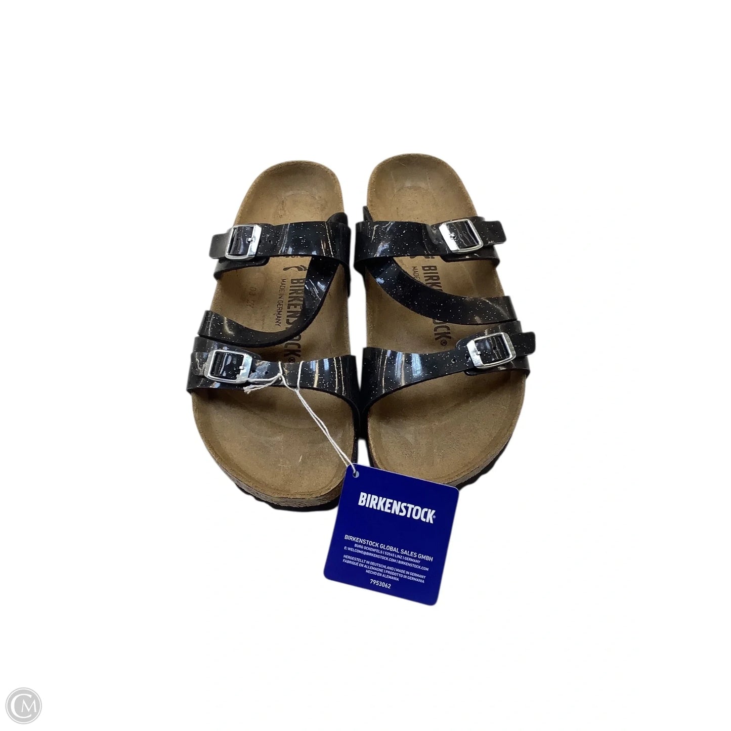 Sandals Flats By Birkenstock In Multi-colored, Size: 7.5 (38)