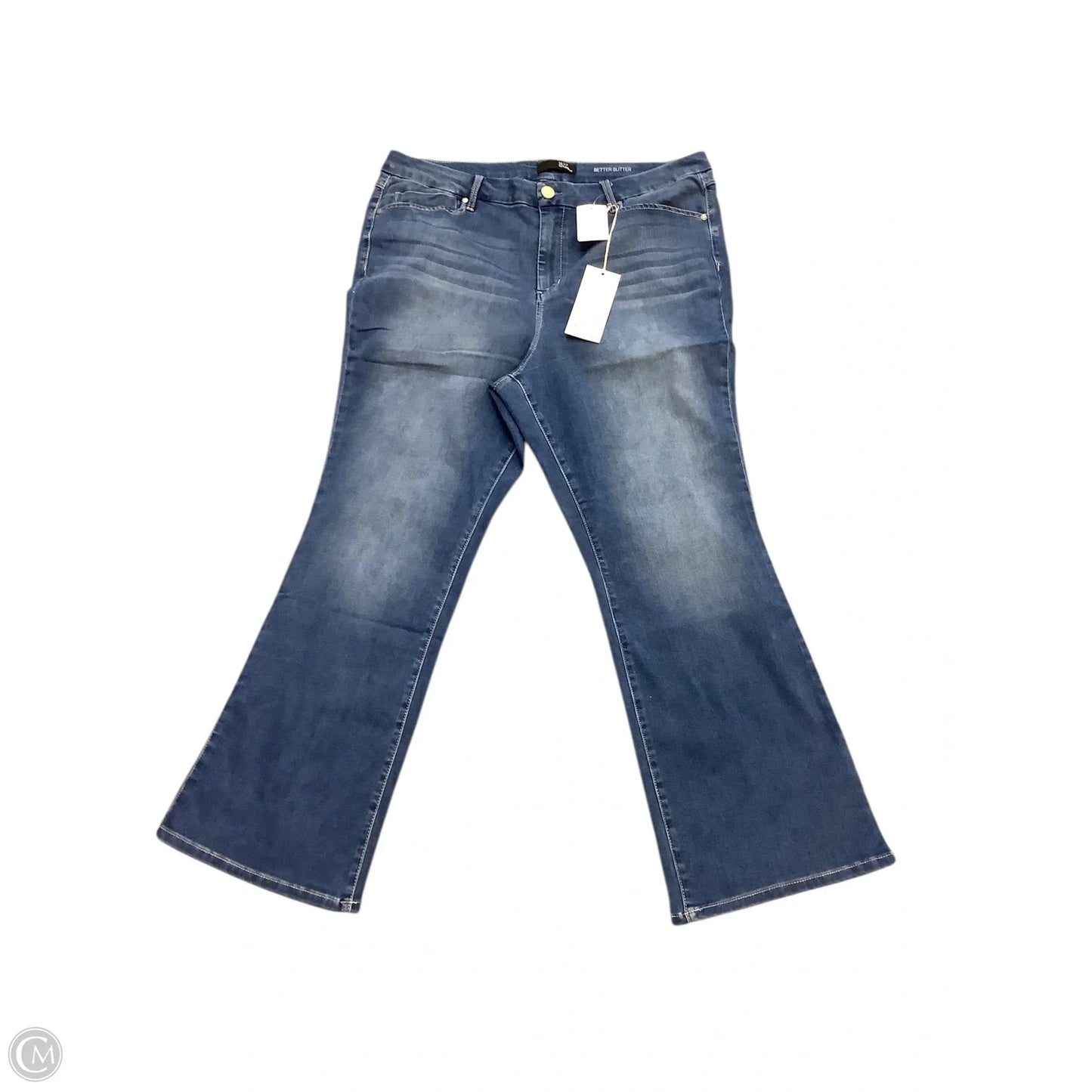Jeans Boot Cut By 1822 Denim In Blue Denim, Size: 22