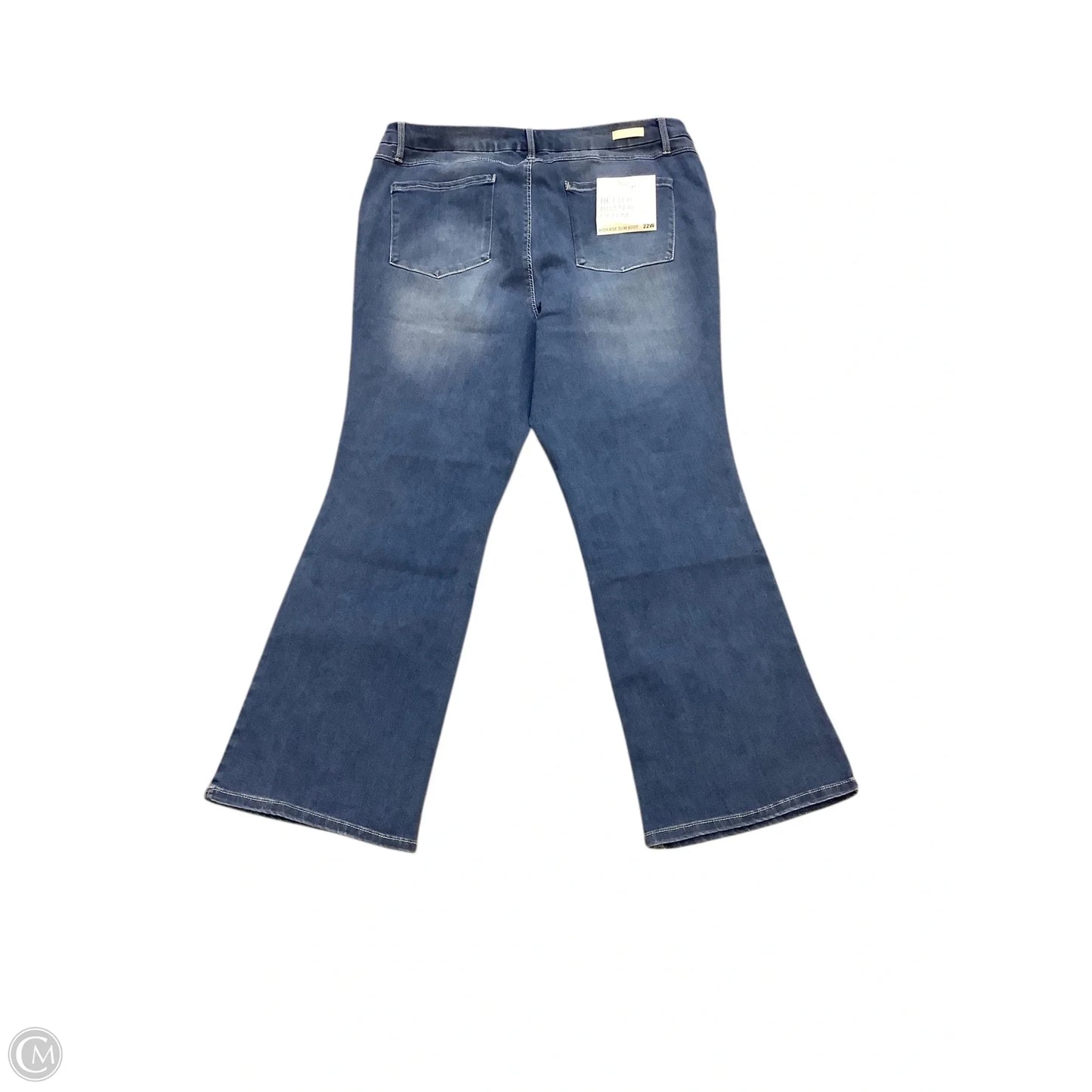 Jeans Boot Cut By 1822 Denim In Blue Denim, Size: 22