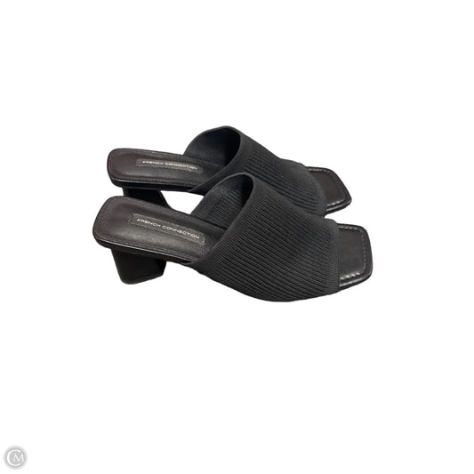 Sandals Heels Block By French Connection In Black, Size: 8
