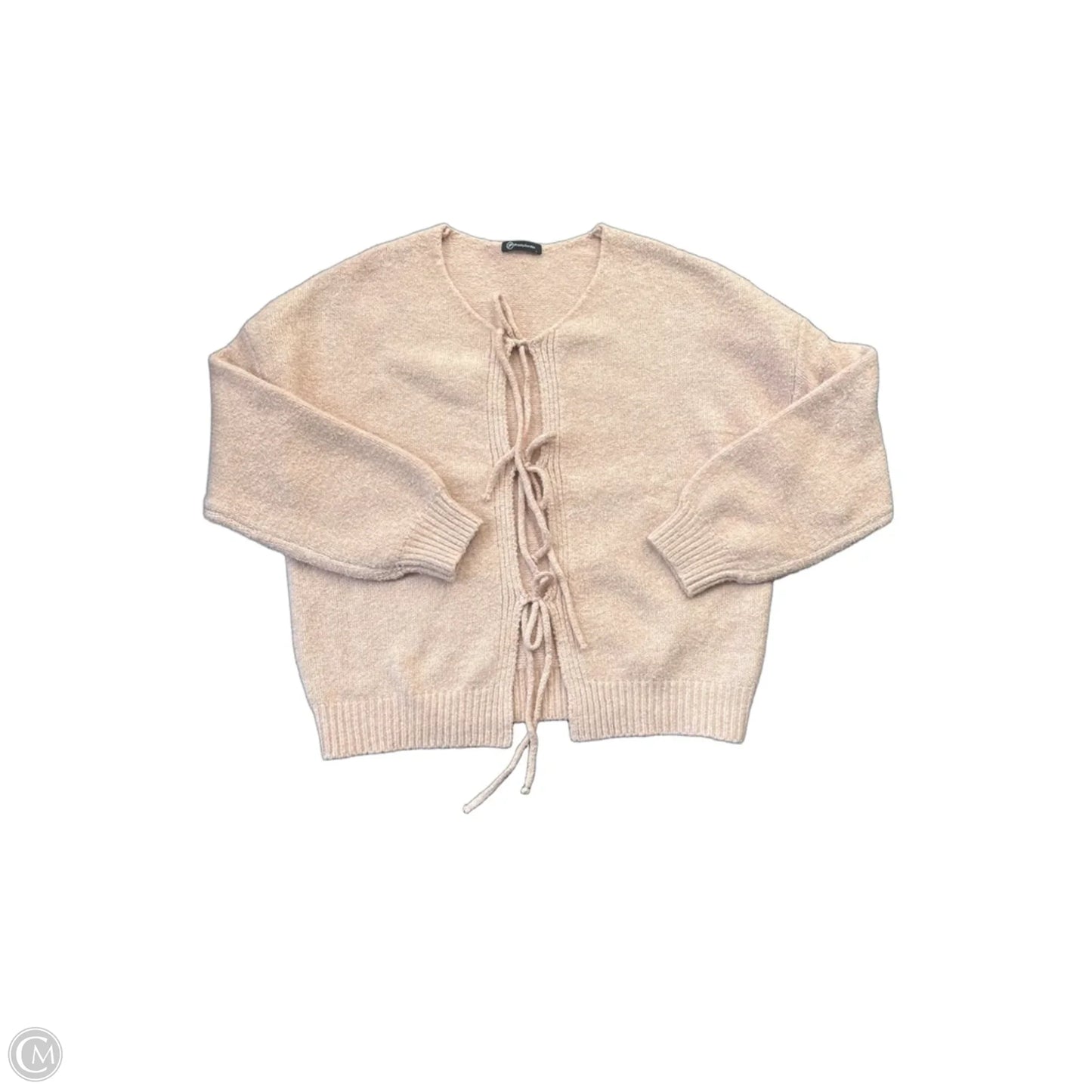 Sweater Cardigan By Prettygarden In Pink, Size: L
