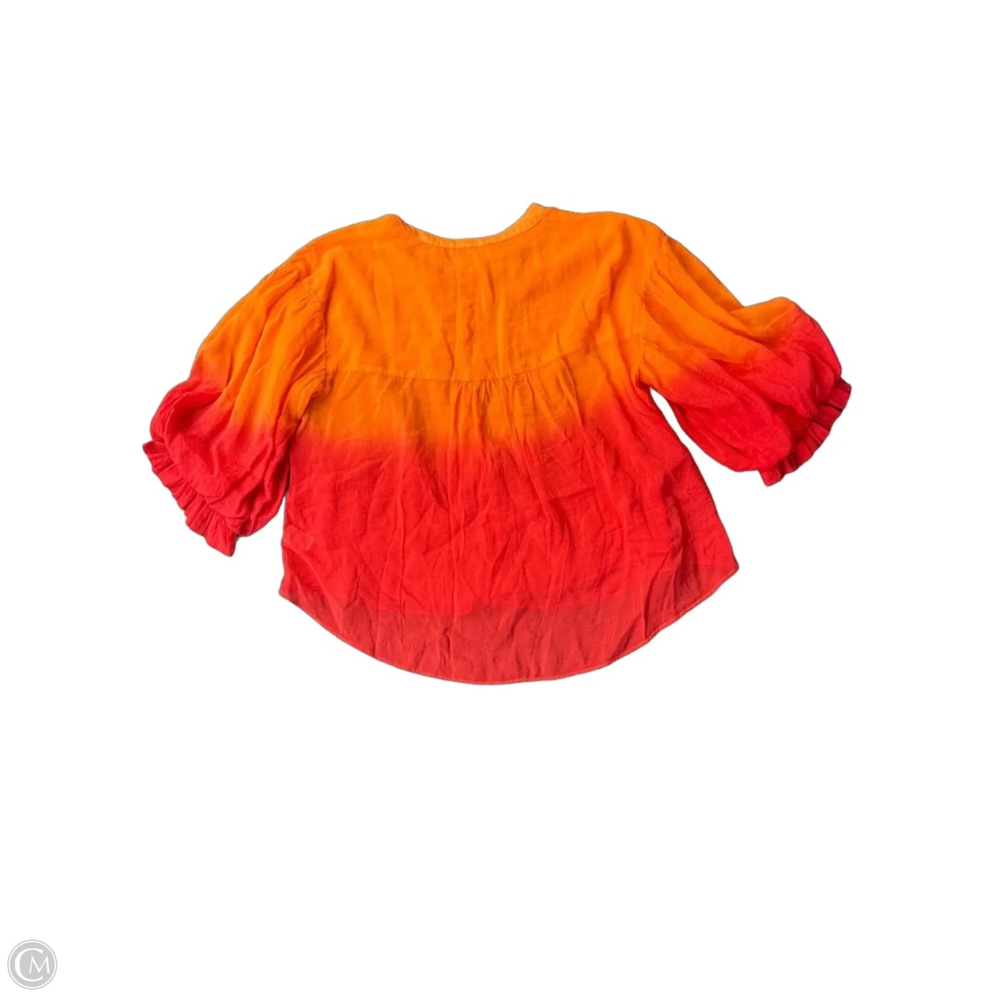 Top Long Sleeve By Fate In Orange, Size: M
