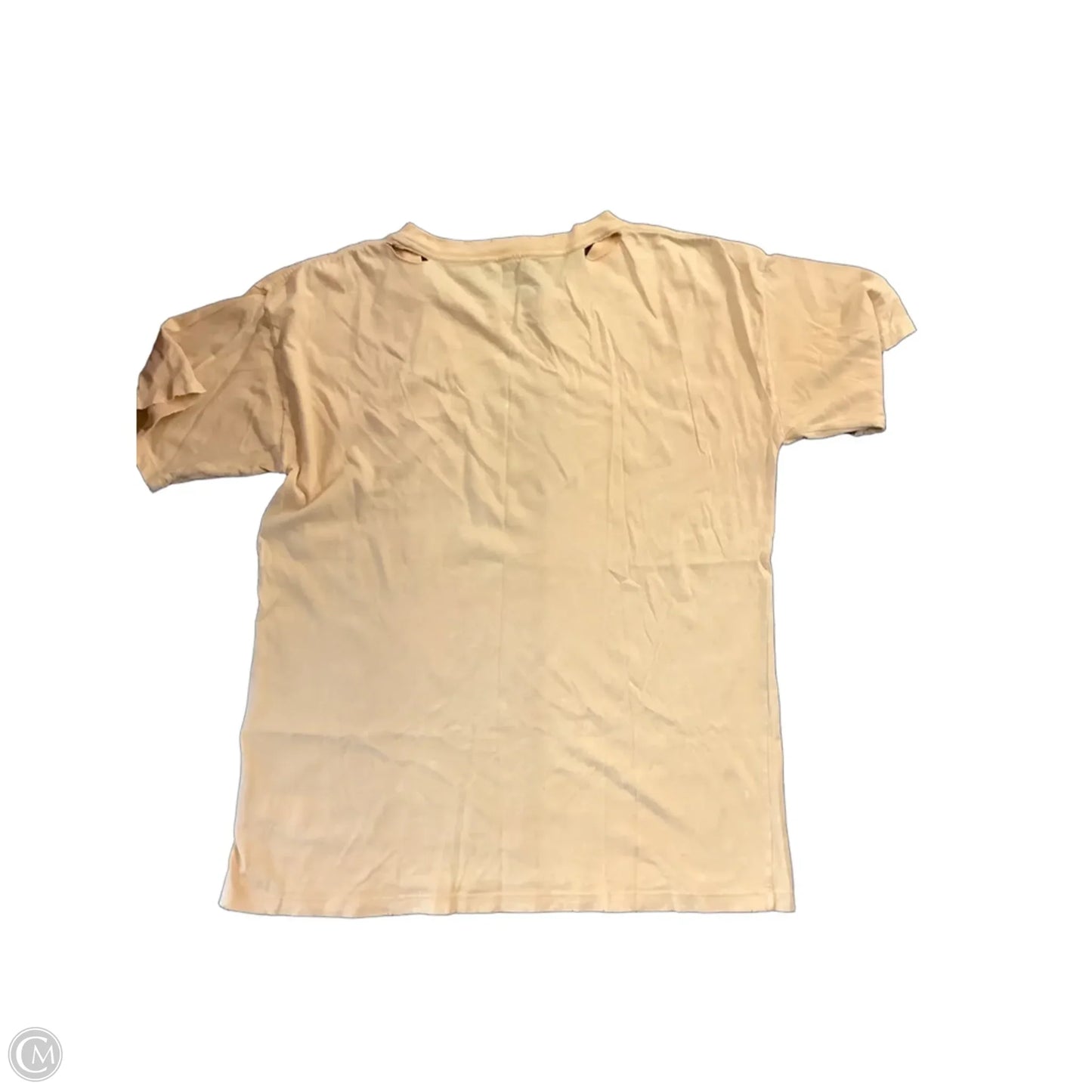 Top Short Sleeve Basic By Clothes Mentor In Yellow, Size: S