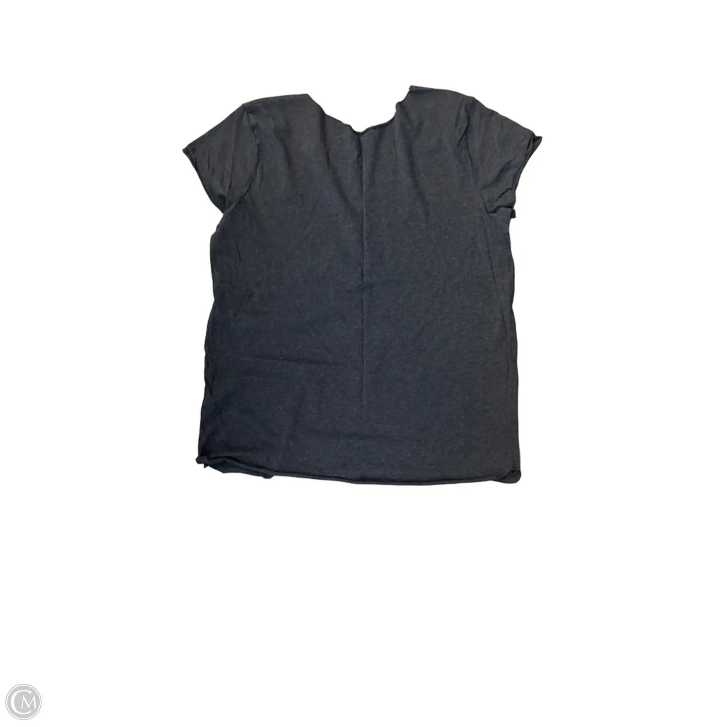 Top Short Sleeve Basic By Clothes Mentor In Black & Tan, Size: L