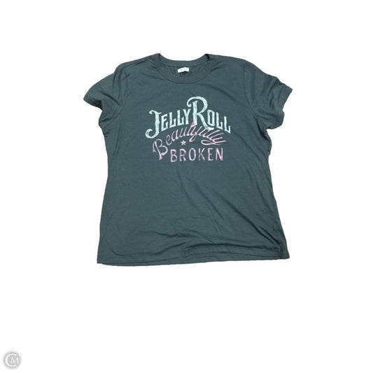 Top Short Sleeve Basic By Maurices In Grey, Size: Xl