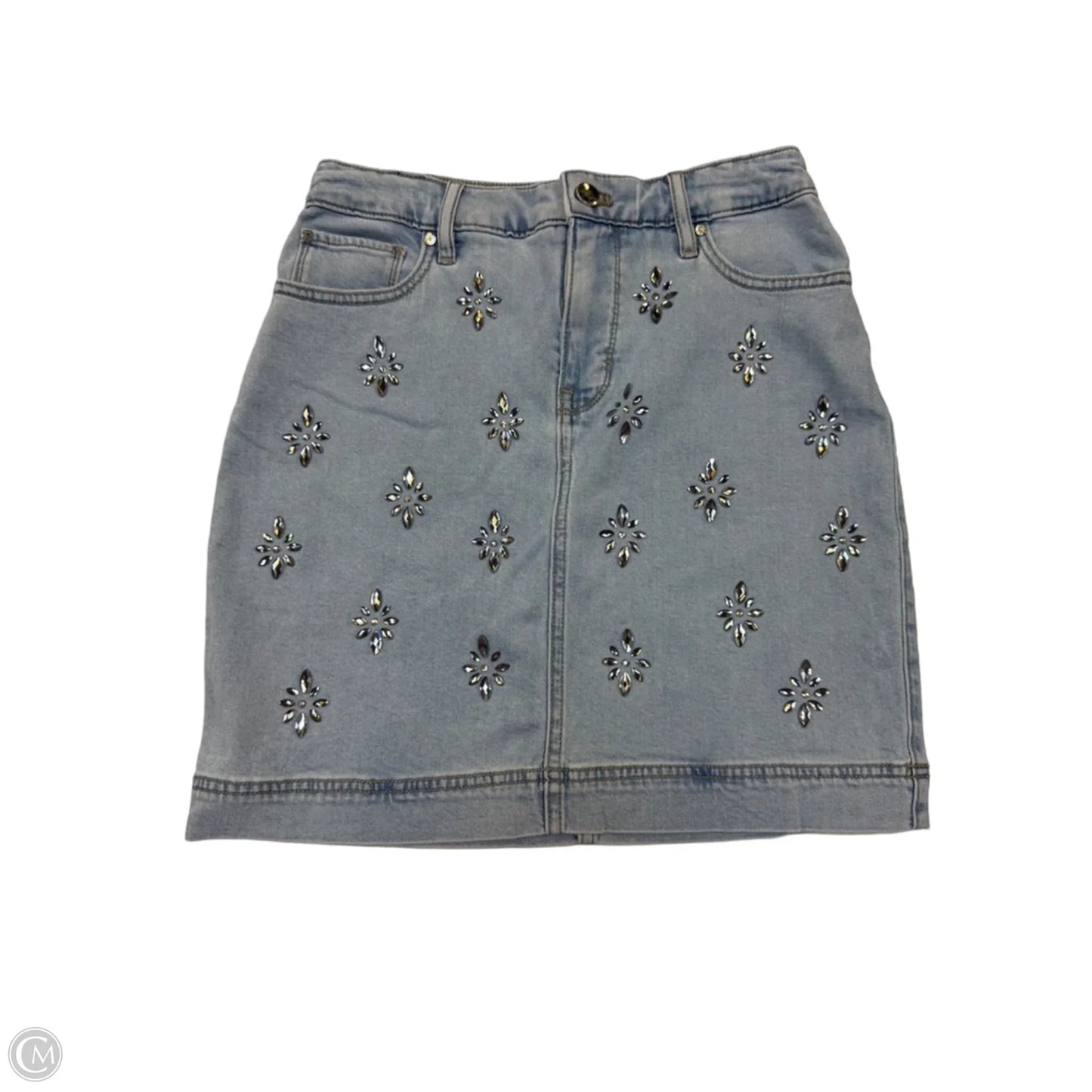 Skirt Mini & Short By White House Black Market In Blue Denim, Size: 0