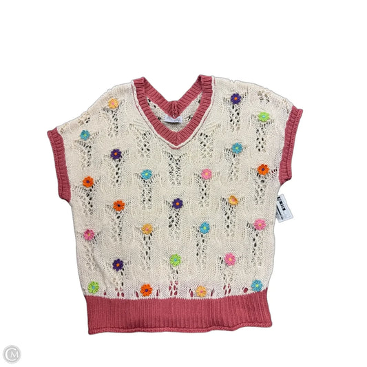 Sweater Short Sleeve By Cmc In Multi-colored, Size: S