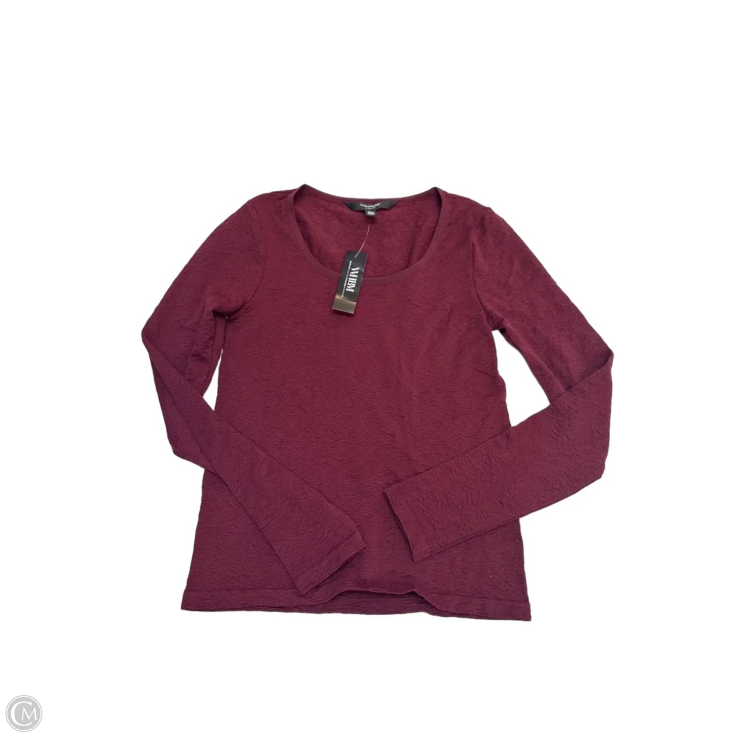 Top Long Sleeve By White House Black Market In Maroon, Size: Xs
