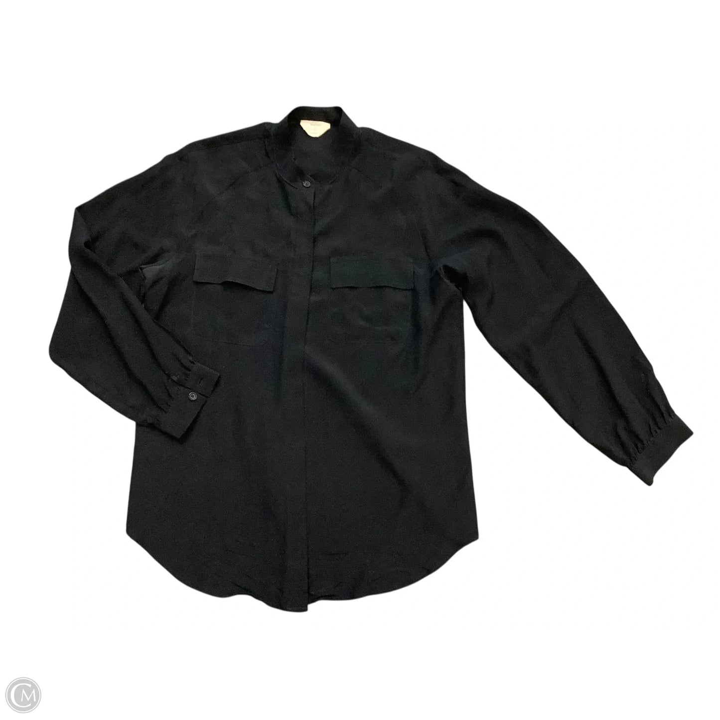 Blouse Long Sleeve By Cmb In Black, Size: M