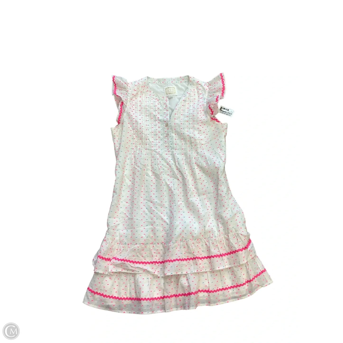 Dress Party Short By Sail To Sable In Pink & Yellow, Size: M