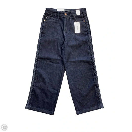 Jeans Wide Leg Cropped By Judy Blue In Blue Denim, Size: 6(5/27)