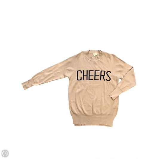 Sweater By Hem & Thread In Tan, Size: S