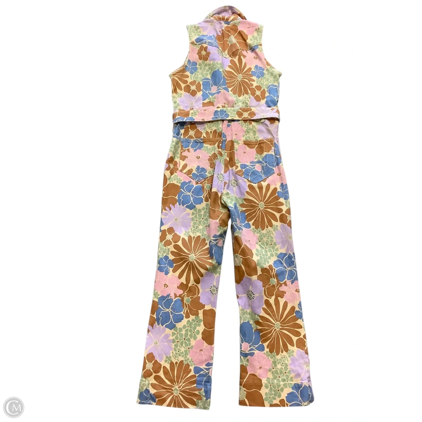 Jumpsuit By Mumu In Brown & Pink, Size: Xl