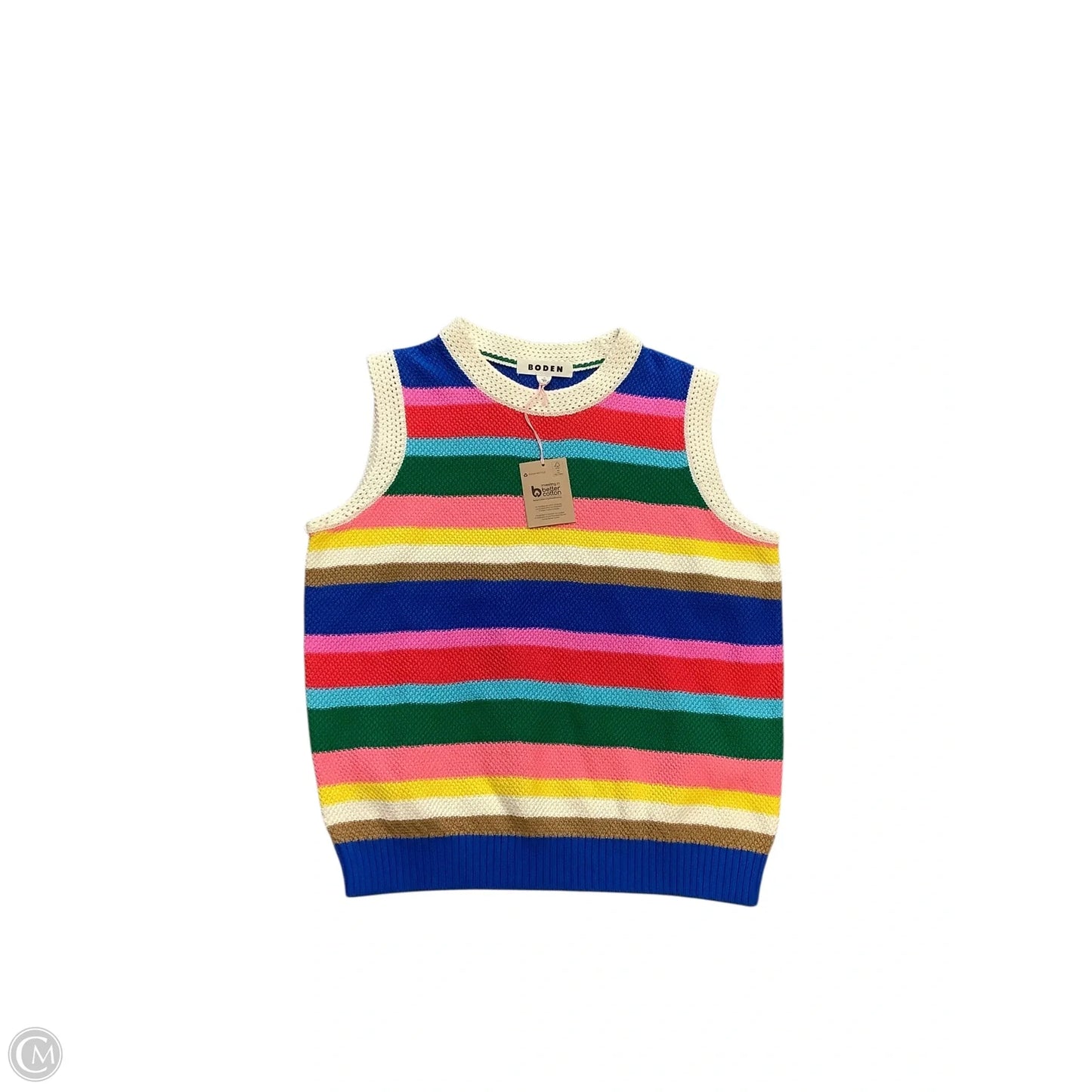 Vest Sweater By Boden In Multi-colored, Size: M