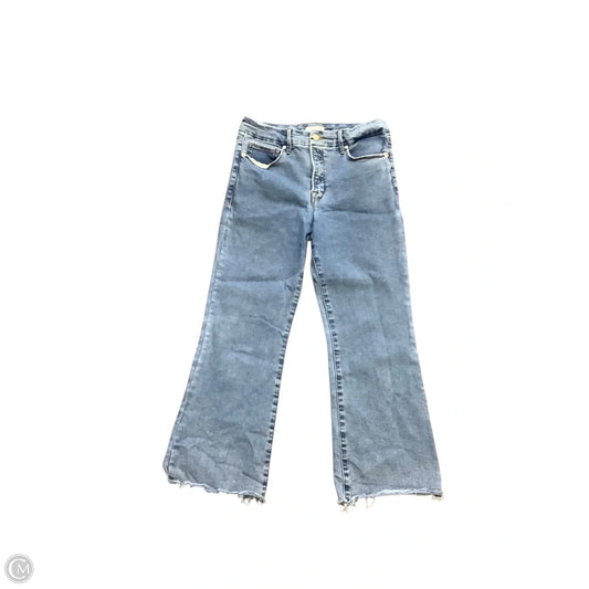 Jeans Flared By Good American In Blue Denim, Size: 10 (30)