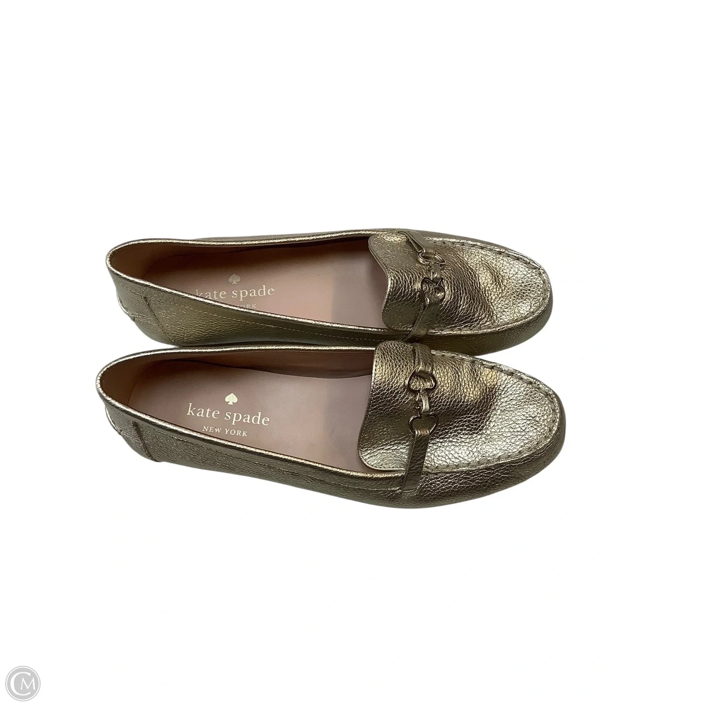 Shoes Designer By Kate Spade In Gold, Size: 7.5