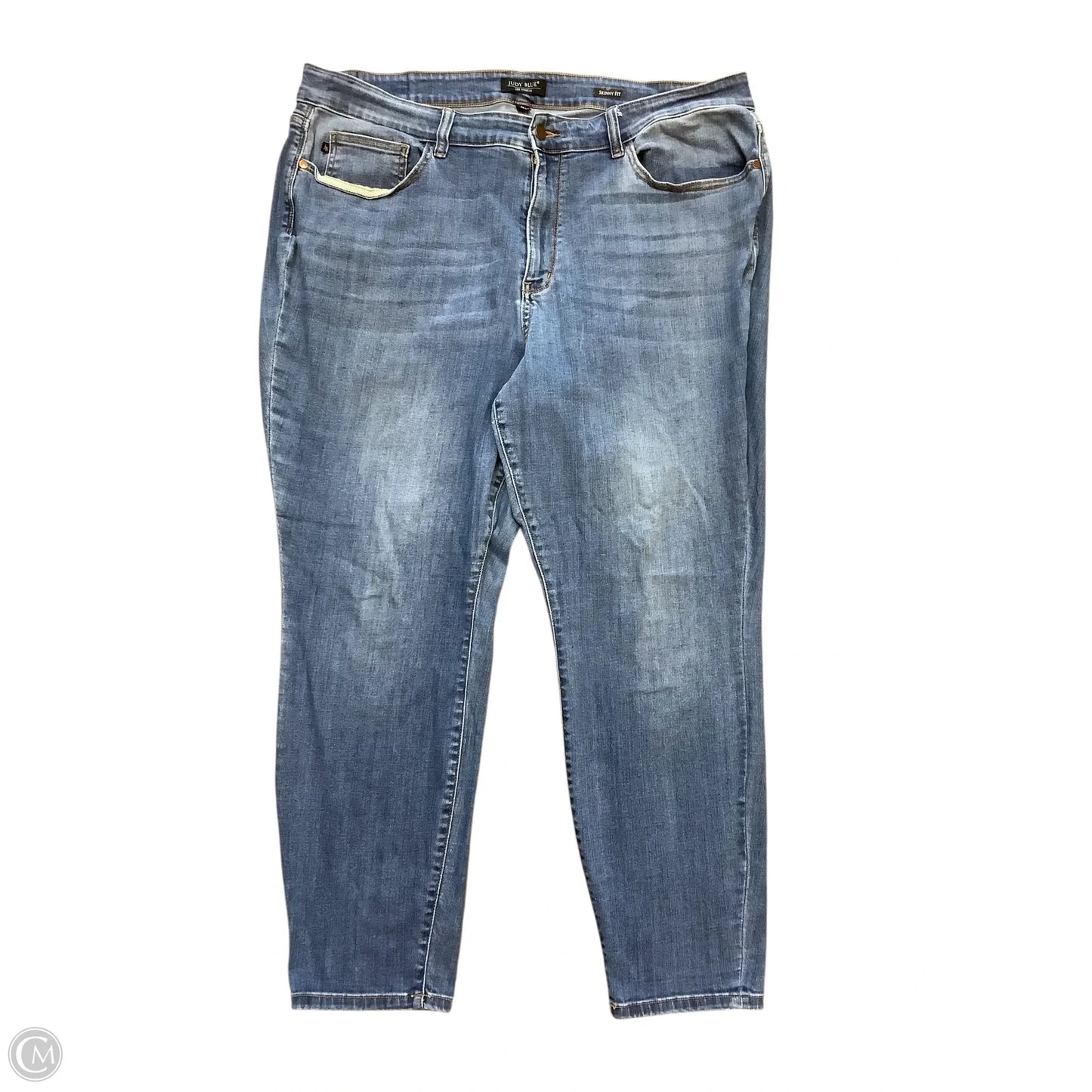 Jeans Skinny By Judy Blue In Blue Denim, Size: 24W