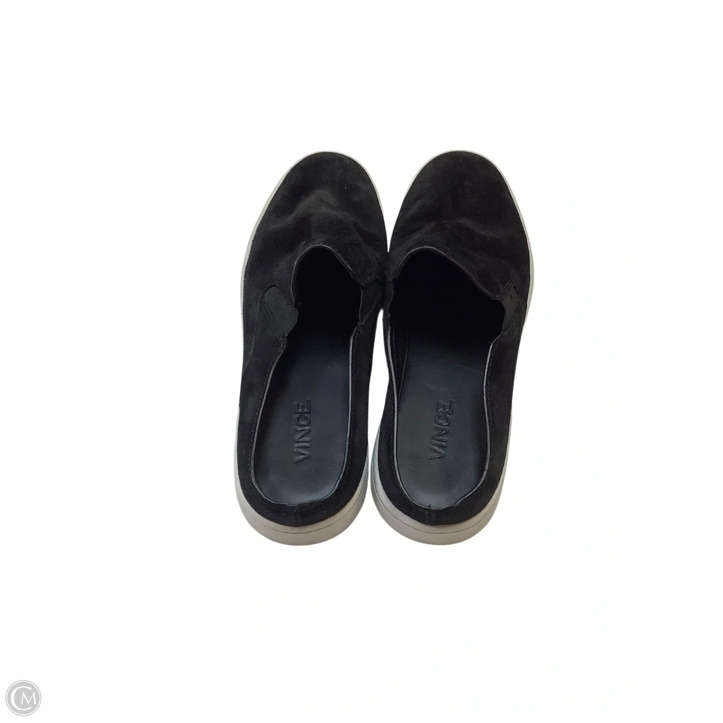 Shoes Sneakers By Vince In Black & White, Size: 6.5