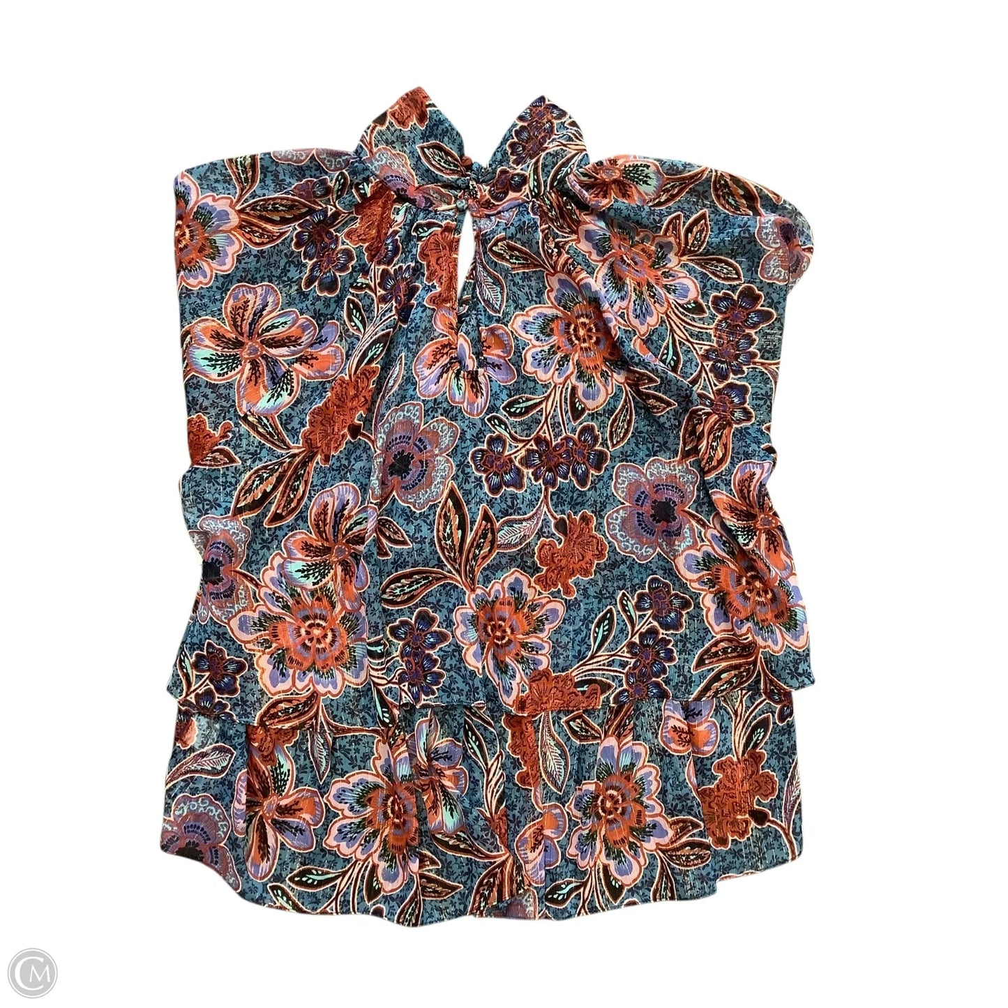 Blouse Designer By Misa In Floral Print, Size: M