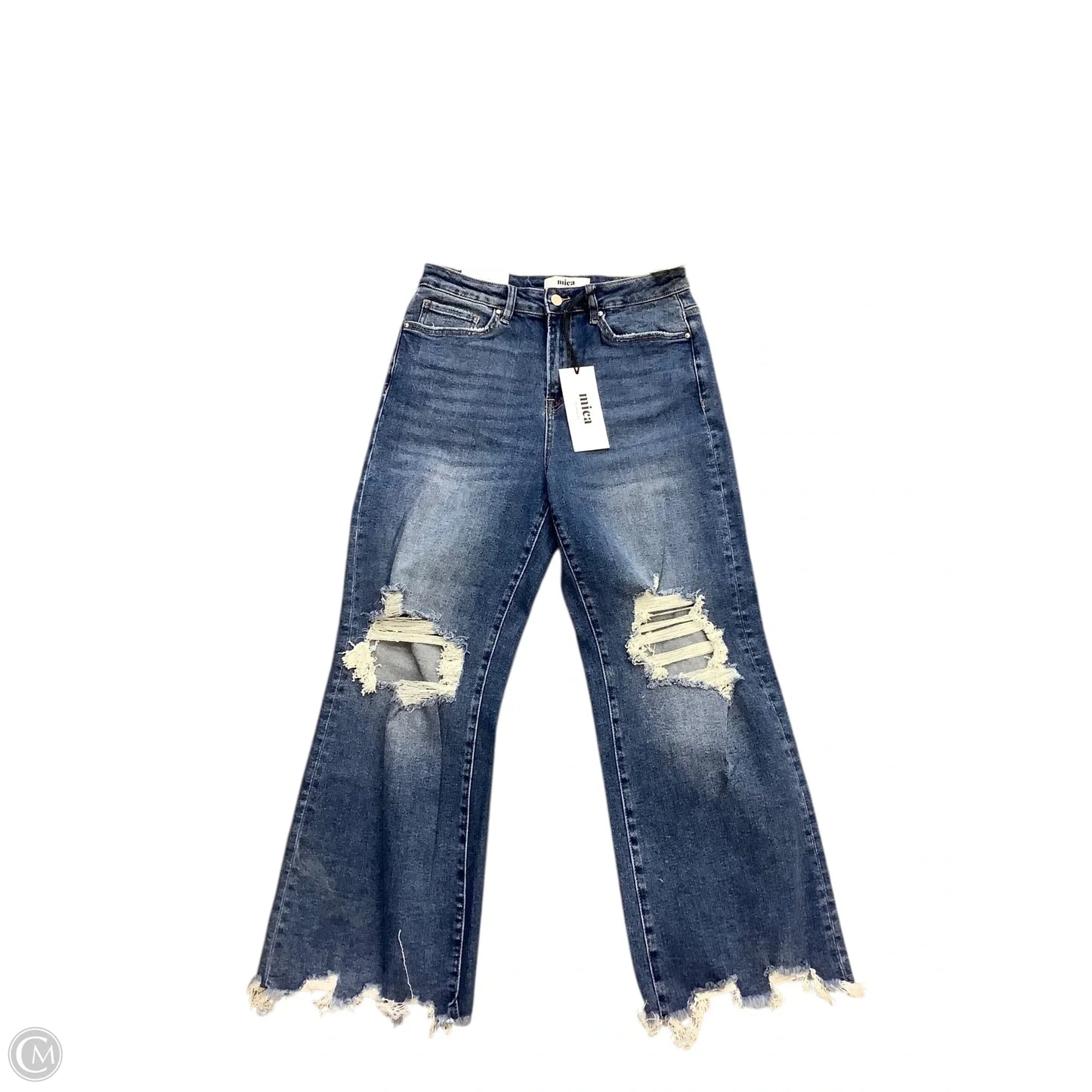 Jeans Flared By Cmc In Blue Denim, Size: 8