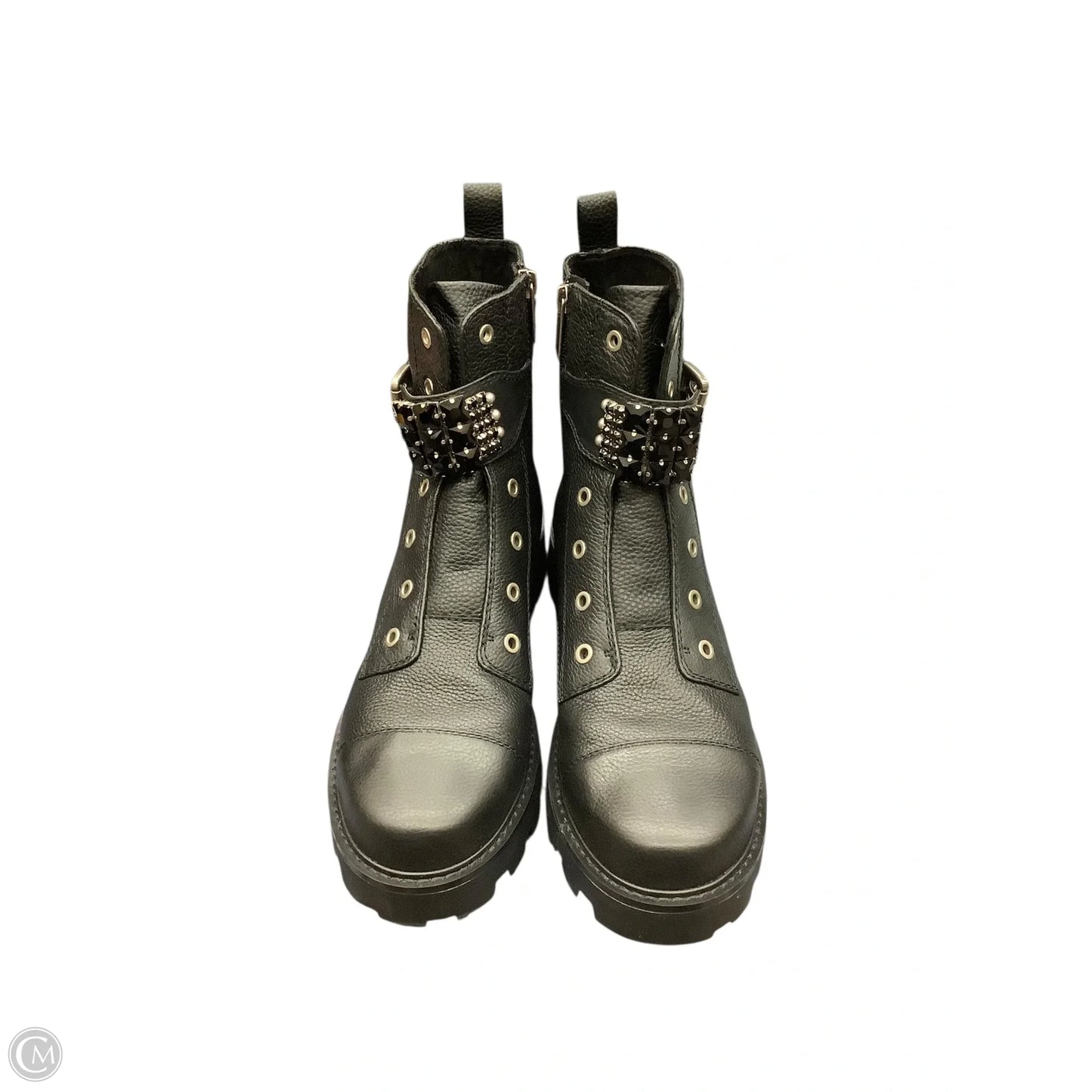 Boots Designer By Karl Lagerfeld In Black, Size: 11