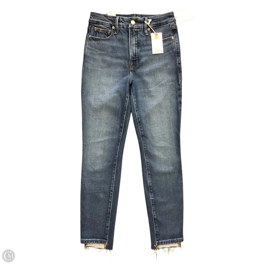 Jeans Straight Skinny By Good American In Blue Denim, Size: 2