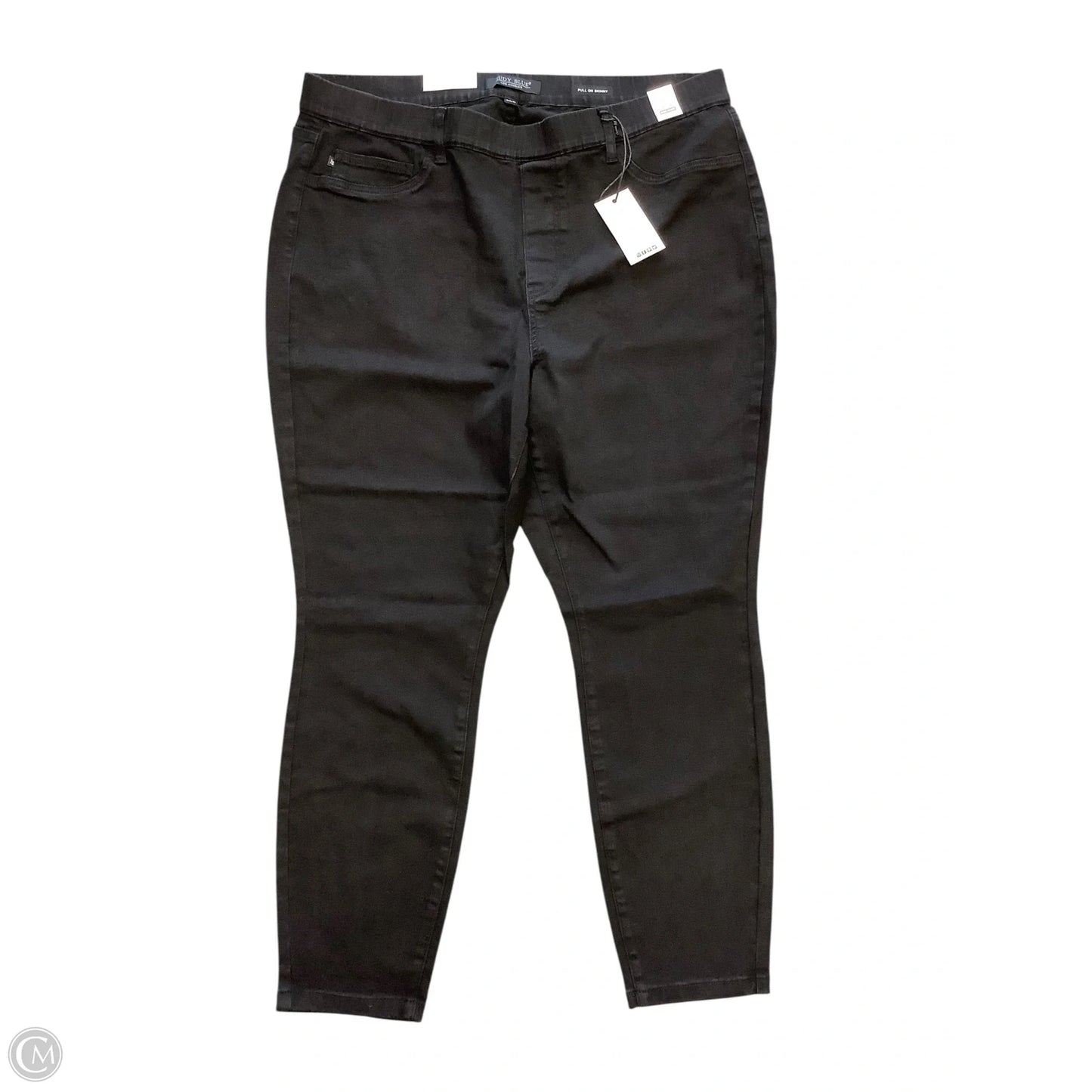Jeans Skinny By Judy Blue In Black Denim, Size: 22W