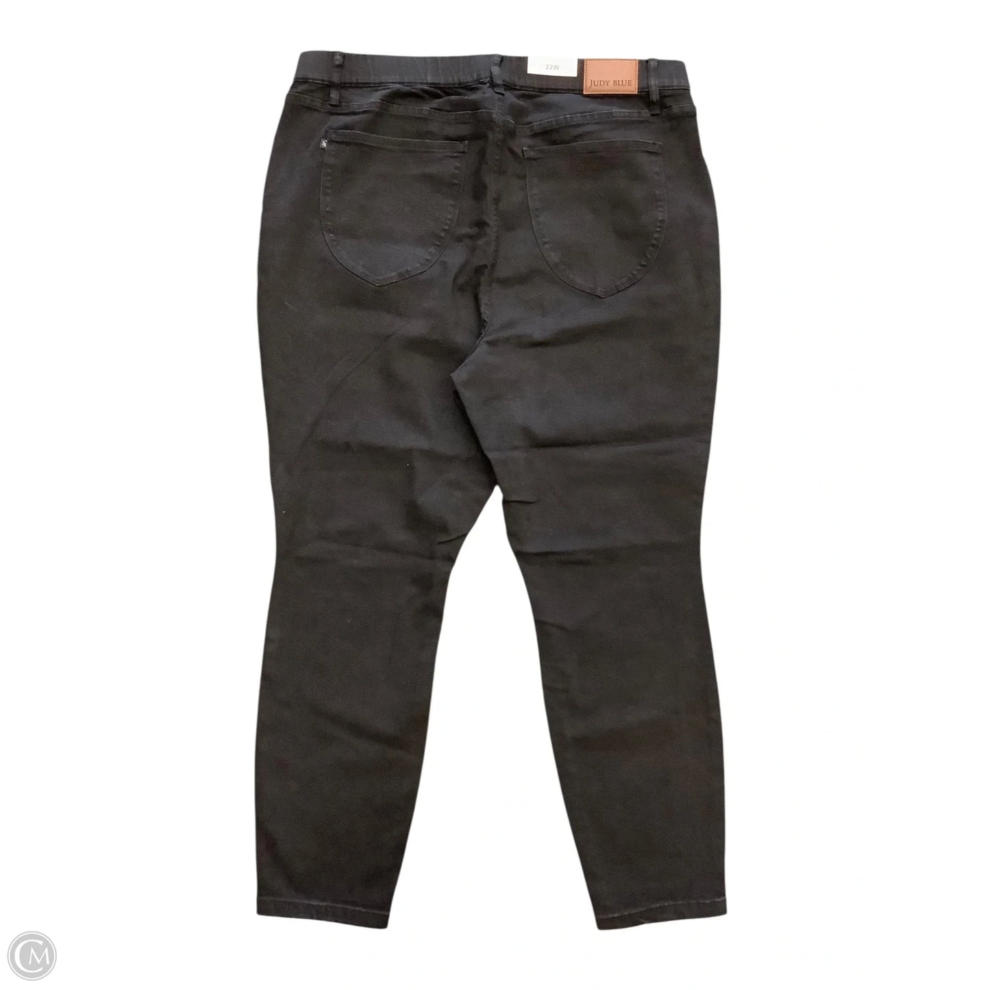 Jeans Skinny By Judy Blue In Black Denim, Size: 22W