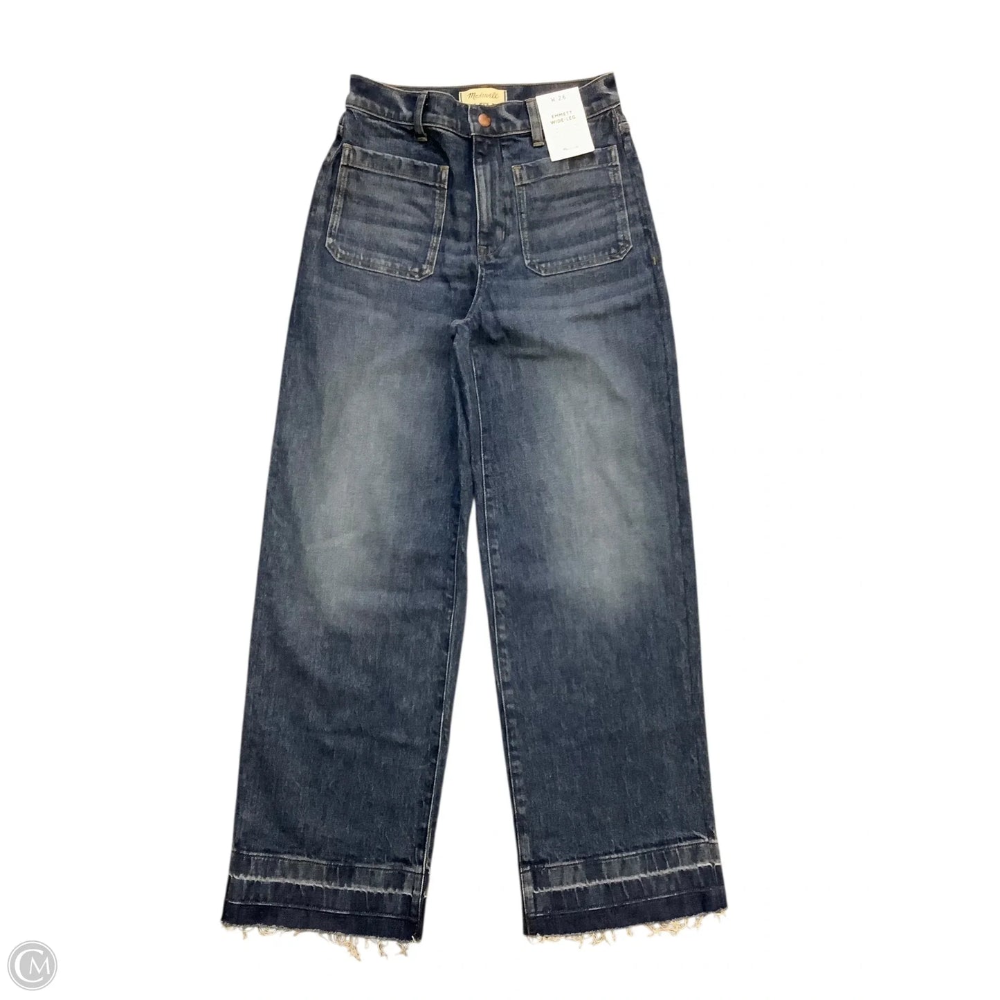 Jeans Wide Leg By Madewell In Blue Denim, Size: 4(26)