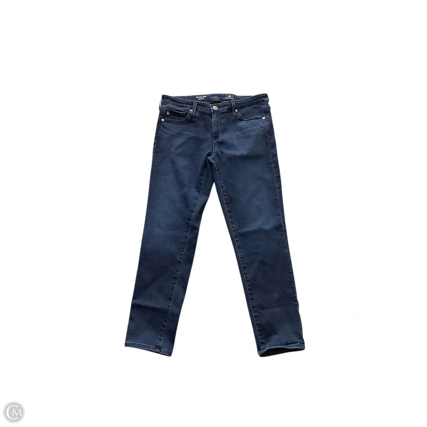 Jeans Cropped By Ag Jeans In Blue Denim, Size: 6