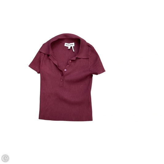Top Short Sleeve By Dkny In Red, Size: Xs