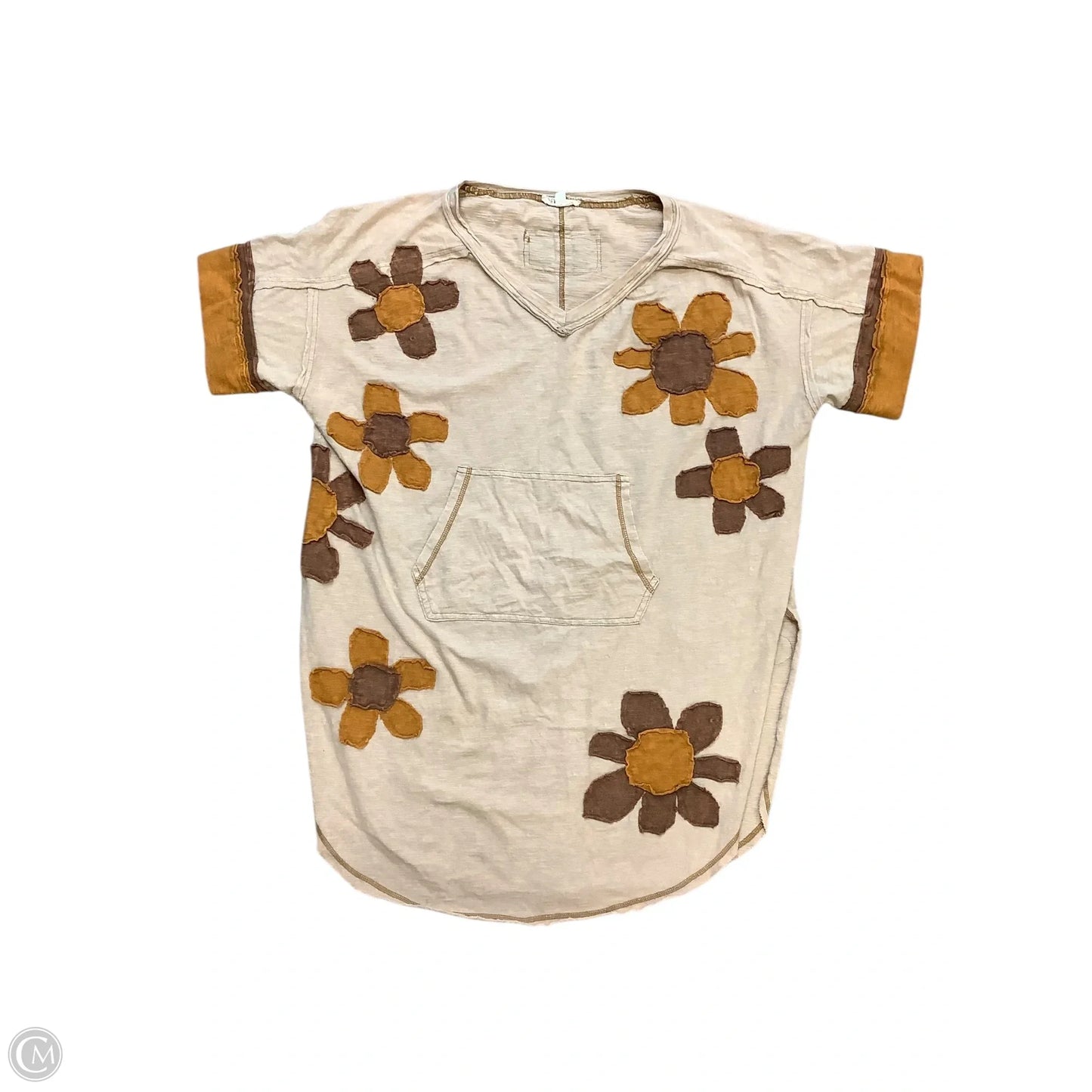 Dress/Tunic Casual Short By Oli & Hali In Tan, Size: M