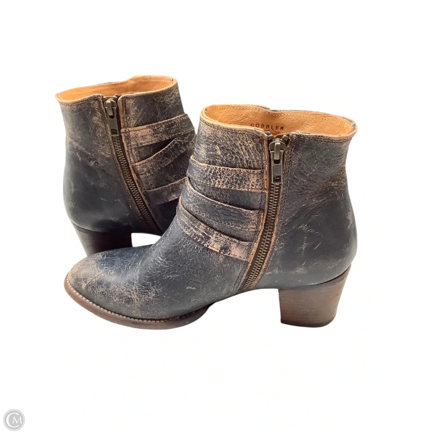 Boots Ankle Heels By Bed Stu In Black, Size: 10