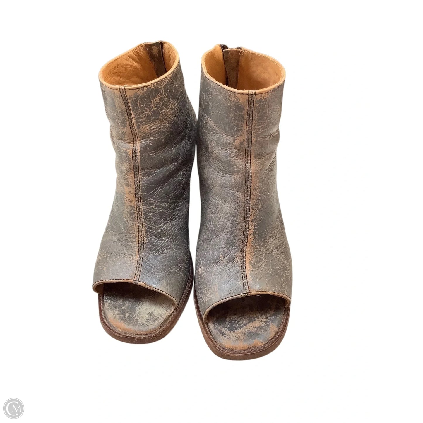 Shoes Heels Block By Bed Stu In Grey, Size: 9.5