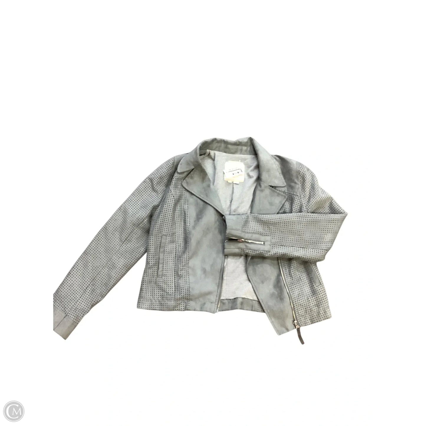 Jacket Moto By Cma In Grey, Size: M
