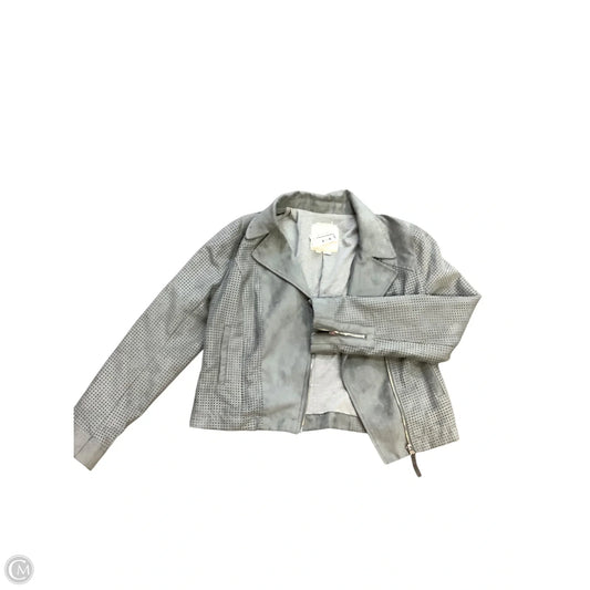 Jacket Moto By Cma In Grey, Size: M